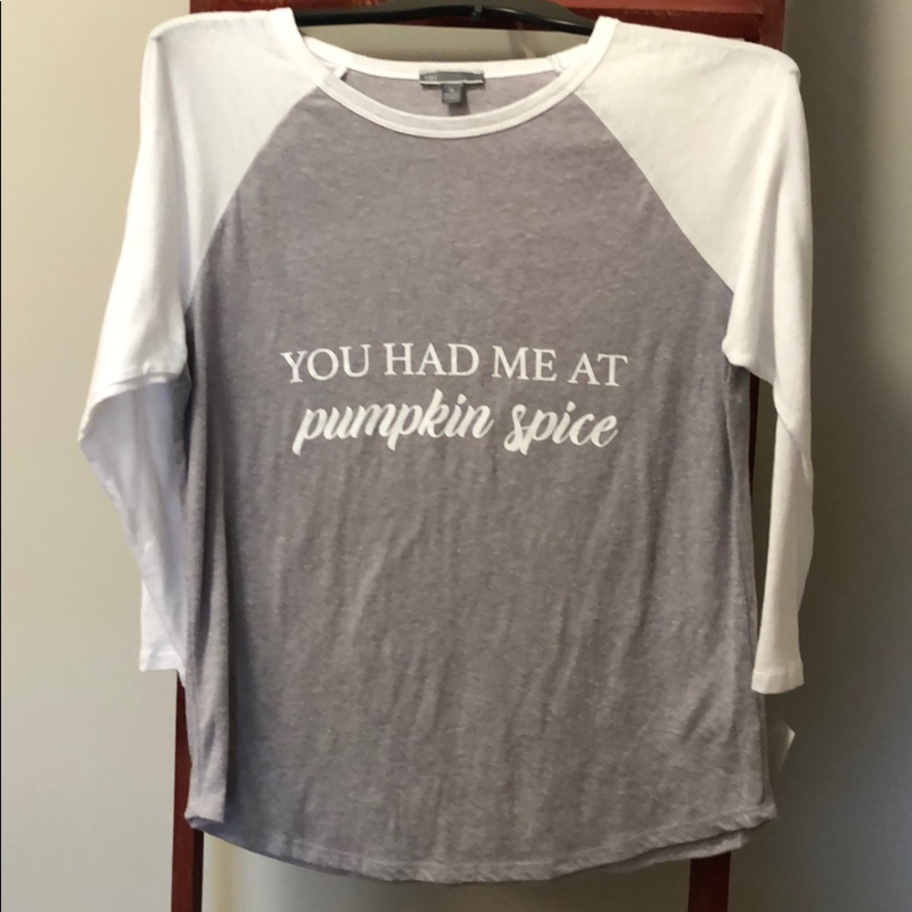 NWT graphic LS top.